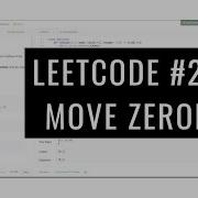 MOVE ZEROES Problem Leetcode 283 Python