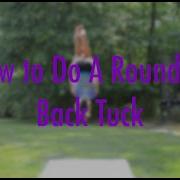 How To Do A Roundoff Back Tuck