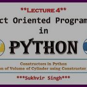 OOPs In Python Lecture 4 Constructors Methods And Attributes