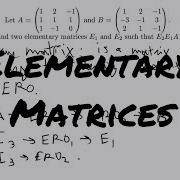 Элементарные матрицы такие что E2E1A B