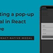 Creating A Pop Up Modal In React Native Add Functionality With Modal