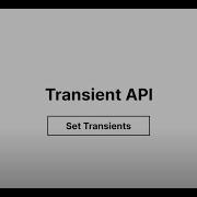 WordPress Core APIs Set Transients