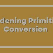 What Is Widening Primitive Conversion Practical Example Of Widening Conversion Coding Practices
