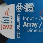 Java 45 Input Output Pada Array Tutorial Java Netbeans Indonesia