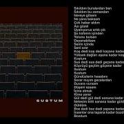 Evdeki Saat Sustum Lyrics Karaoke