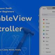 62 UITableViewController In Swift Learn Swift For Beginners
