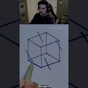 HOW TO DRAW 3D CUBE Shorts