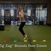 Slalom Zig Zag Bounds Over Cones