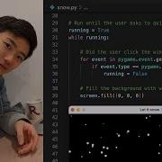 Pygame Snow Animation Beginner Python Projects