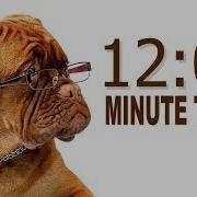 12 Minute Timer For PowerPoint And School Alarm Sounds With Dog Bark