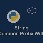 String Common Prefix With In Python