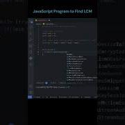 JavaScript Program To Find LCM Codesecret Youtubeshort Viralshort Programming Coding Learning