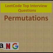 Permutations LeetCode 46 TopInterview Google Facebook Backtracking