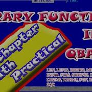 QBASIC Library Functions In QBASIC Full Course A Complete Computer Guide KD Production