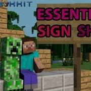 How To Make Sign Shops With Essentials Minecraft EASY