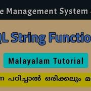 SQL SQL String Functions Dbms Malayalam Calicut University Bca Bsc Cs Fourth Semester