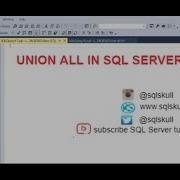 UNION ALL Statement In SQL Server