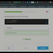 38 For Loops Python Developer Sololearn