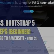 FIRST STEPS WITH HTML CSS AND BOOTSTRAP 5 PSD TO HTML Absolute Beginners