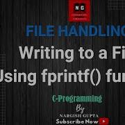 File Handling Writing To File Using Fprintf Function C Programming PART 1 5