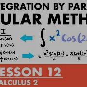 Tabular Method Integration By Parts Calculus 2 Lesson 12 JK Math
