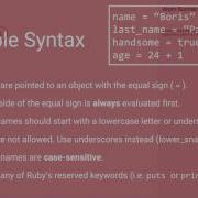 Learn To Code With Ruby Section 02 Lesson 06 Variables