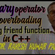 Binary Operator Overloading Using Friend Function In C