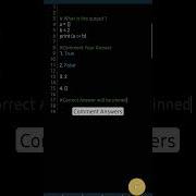 Comment Answers Correct Answer Will Be Pinned Pythontutorial Coding Python Code