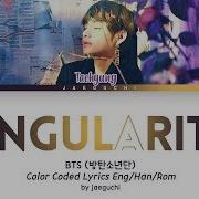 BTS V Intro Singularity Han Rom Eng Lyrics