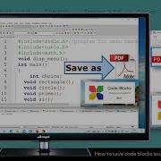 How To Save Code Blocks Program As A Pdf File Code To Pdf