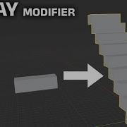 How To Make Steps With Array Modifier In Blender