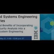 Model Based Systems Engineering Webinar Series Part 1