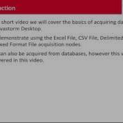 Acquiring Data With Lavastorm Desktop Professional