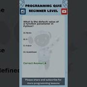 Programming Quiz Beginner Level Python AI Machine Learning Data Science Coding Gen AI