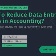 Webinar How To Reduce Data Entry Errors In Accounting Data Entry Automation In Tally Quickbooks