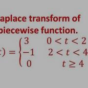 Laplace Transform Laplace Transform Of Piecewise Function