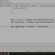 How To Create An Age Calculator In Eclipse IDE 2022 06 Using JFrame Part 2