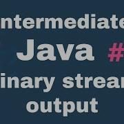 Java Intermediate Tutorials 8 Binary Stream Output
