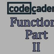 Learn PHP With CodeCademy Functions Part II