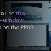 How To Use The Multi Window Mode On The RP03 BenQ Education