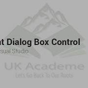 Font Dialog Box Control In C Visual Studio