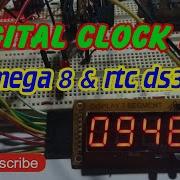 Digital Clock Format 12 Seven Segment Atmega8 Updated