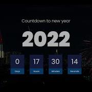 Responsive New Year Countdown With Fireworks Using HTML CSS JavaScript 2022 Countdown