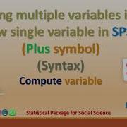 Adding Multiple Variables Into Single Variable Using Plus Sign And Syntax Code Compute Command