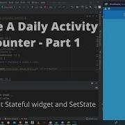 Flutter Tutorial Make A Daily Activity Counter