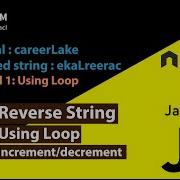 Reverse String Using Loop Increment And Decrement JavaScript Nodejs Siraj M