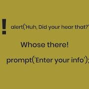Javascript Prompt Input Alert Box Self Taught Javascript Developer