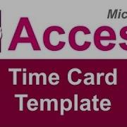 WSI Microsoft Access Time Card Database Template