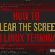 How To Clear The Screen In Linux Terminal Ubuntu