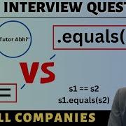 Difference Between Equals Method And Equality Operator In Java Java Top Important Questions